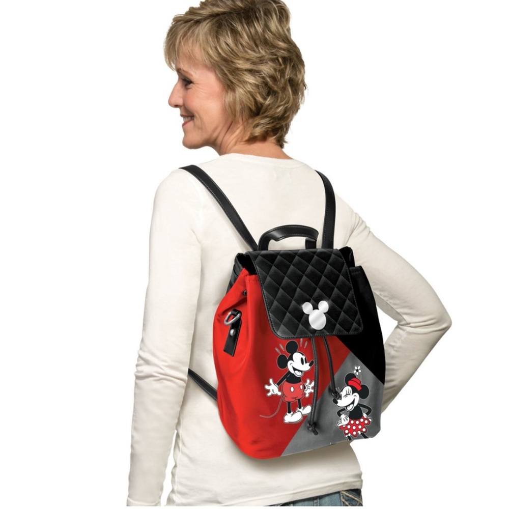 Bradford Exchange Mickey and Minnie backpack bag.
